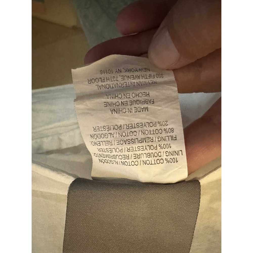 Tommy Bahama Home White Quilted Quilt 100% Cotton 53x94cm 76948 - Picture 3 of 5